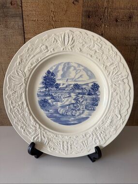 1939 Wedgewood Republic Plate Sutter's Fort 1848 Barker Bros 1st Edition